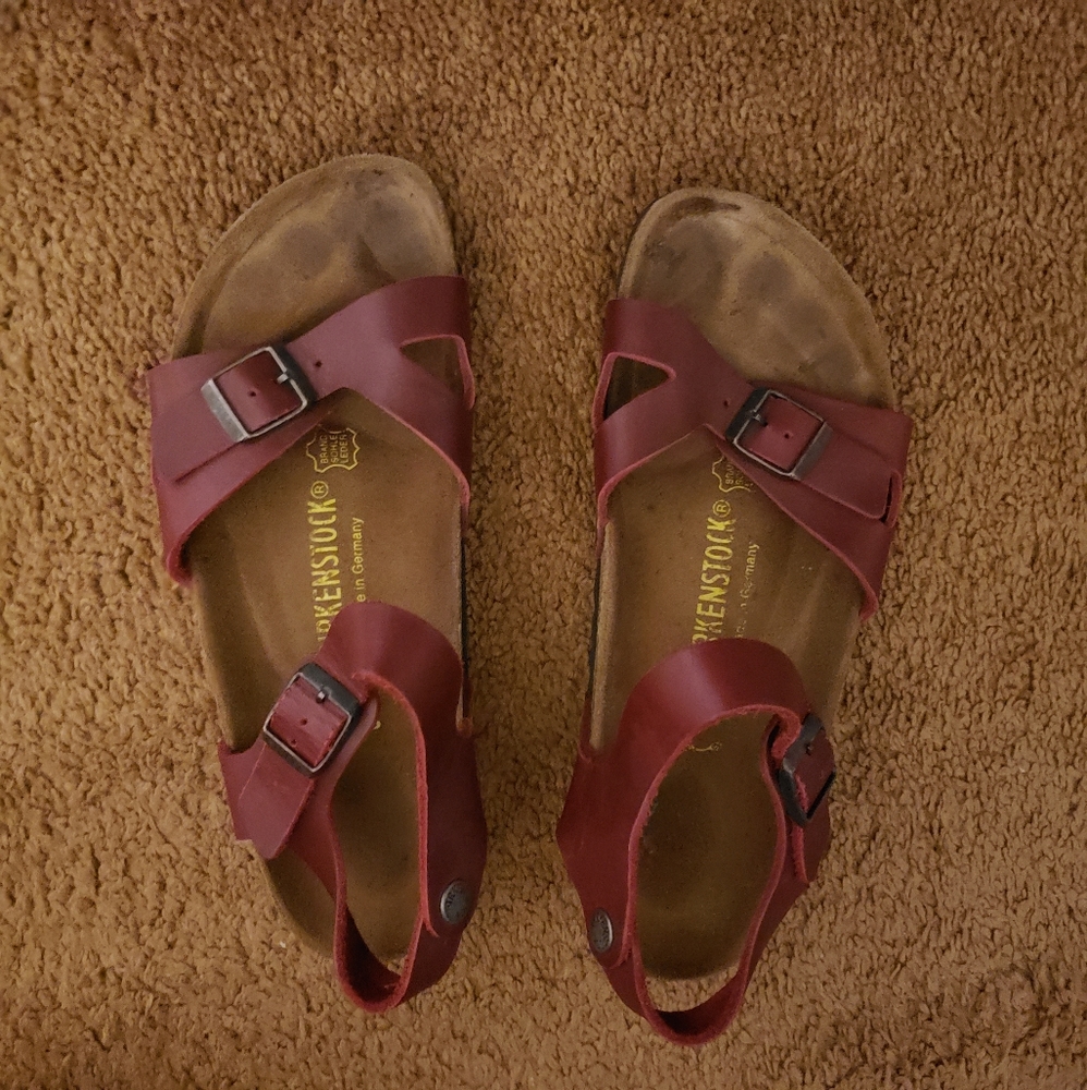 Cute Red Birks! Hard to find! Size 38